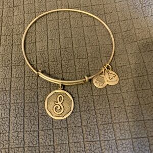 Alex and Ani “S” charm bracelet
